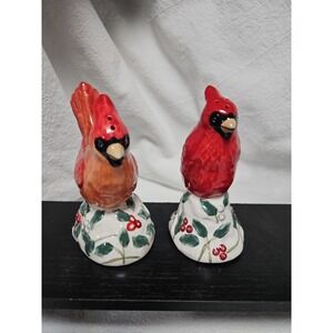 Pfaltzgraff‎ Winterberry RED CARDINAL SALT AND PEPPER SET